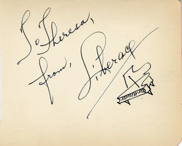 Liberace autograph