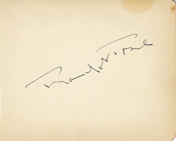 Franchot Tone autograph