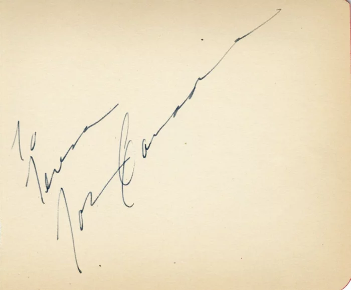 John Carradine autograph