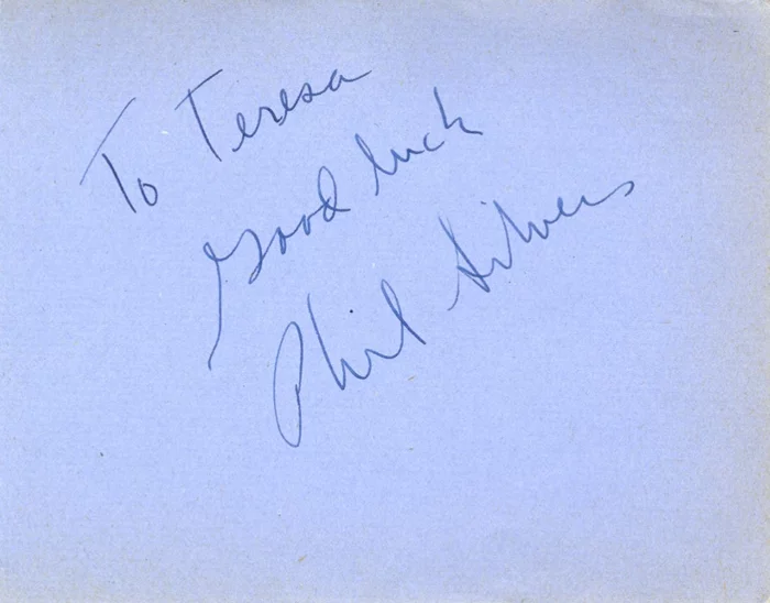 Phil Silvers autograph