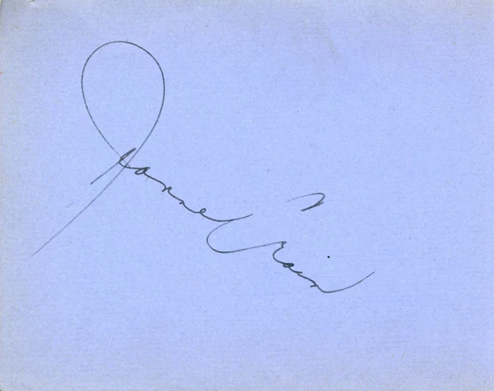 Jeanne Crain autograph