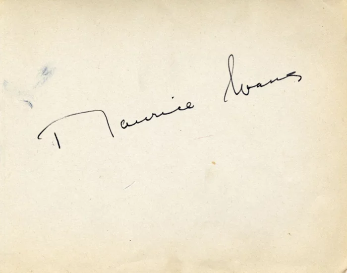 Maurice Evans autograph