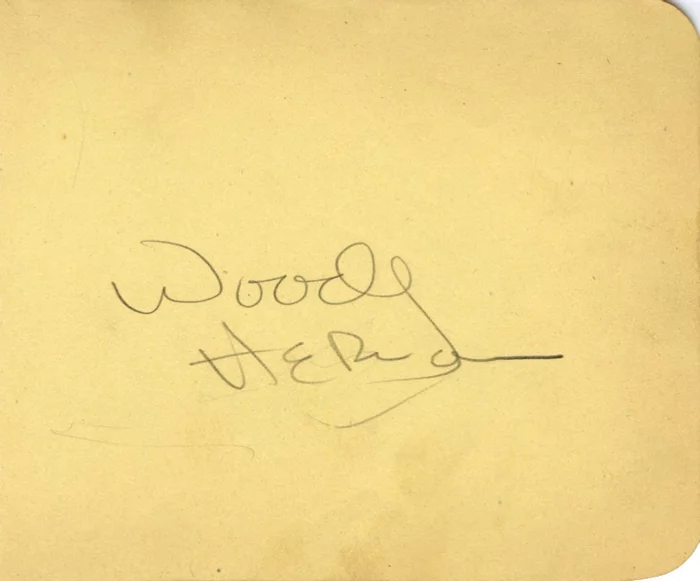 Woody Herman autograph