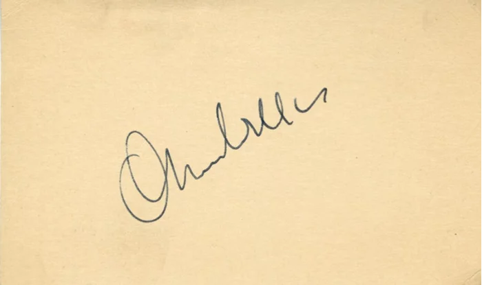Orson Welles autograph