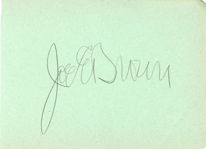 Joe E. Brown autograph