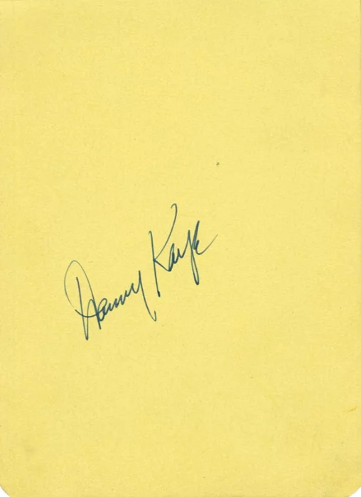Danny Kaye autograph