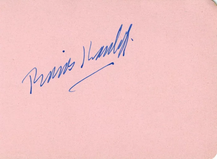 Boris Karloff autograph