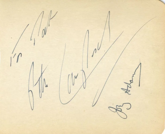 Peter Lawford autograph