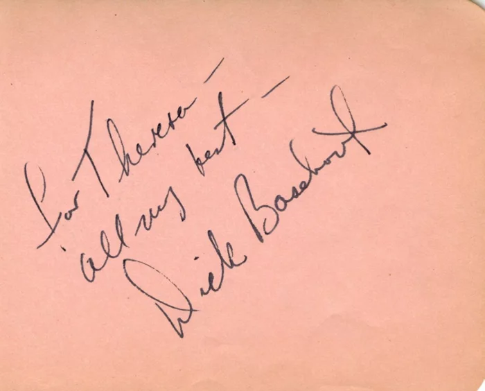 Richard Basehart autograph