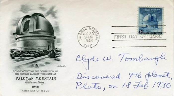 Clyde W. Tombaugh autograph