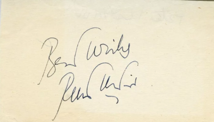 Peter Ustinov autograph