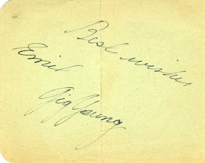 Gig Young autograph