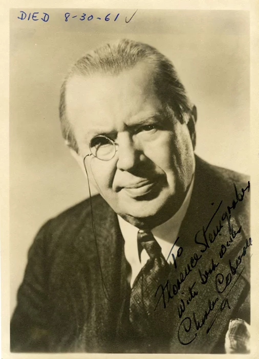 Charles Coburn autograph