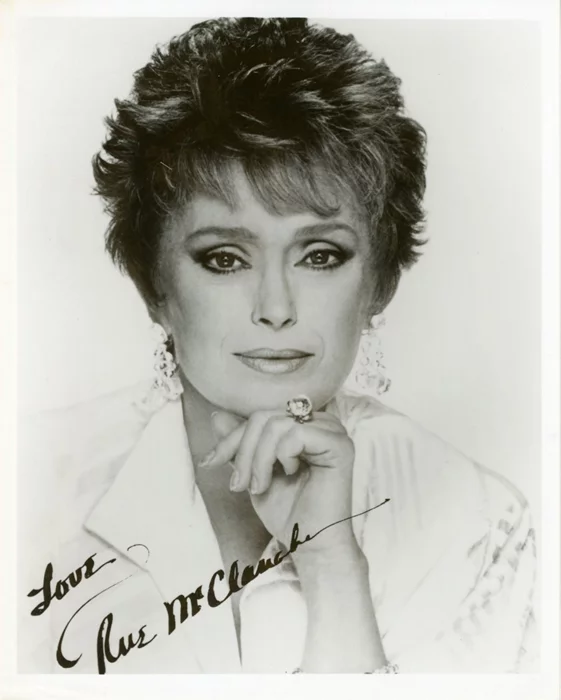 Rue McClanahan autograph