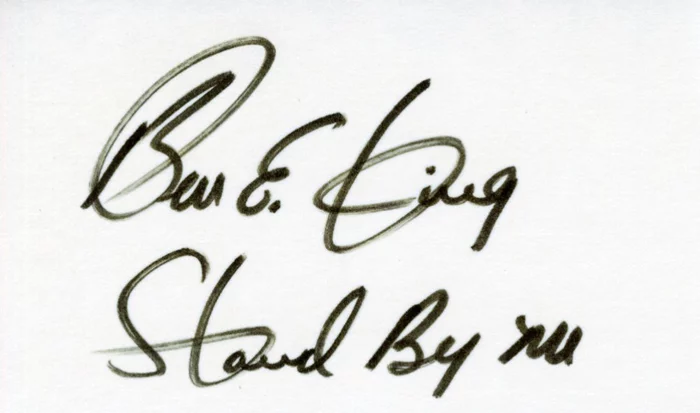 Ben E. King autograph