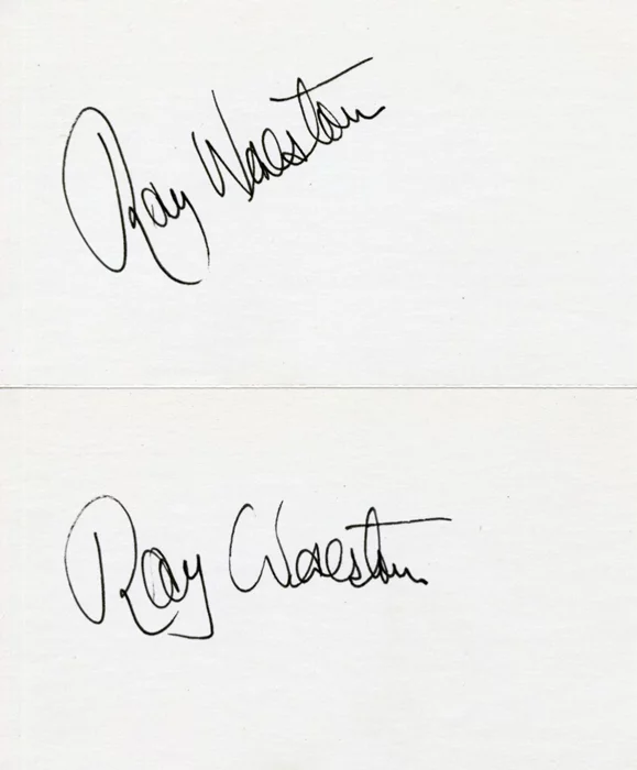 Ray Walston autograph