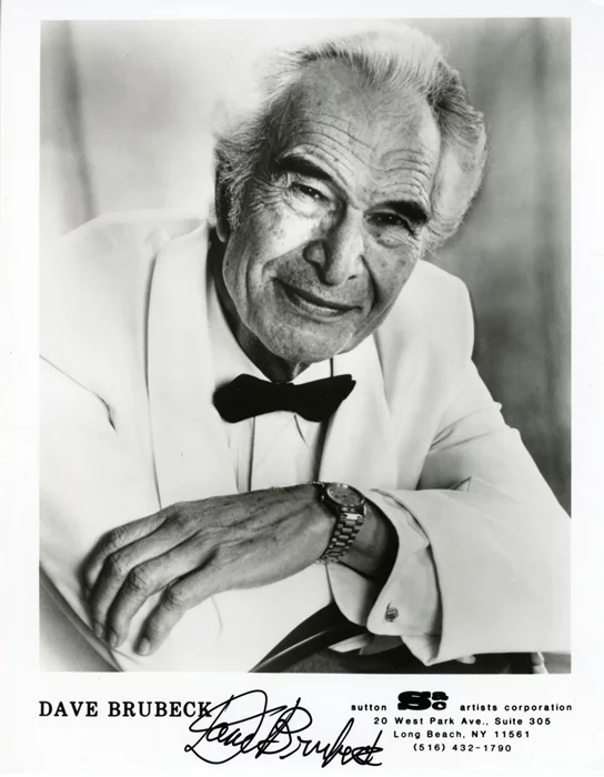 Dave Brubeck autograph