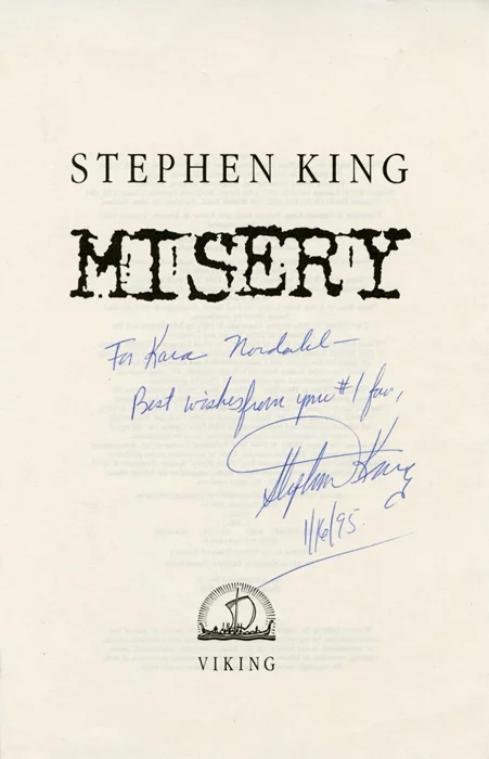 Stephen King autograph