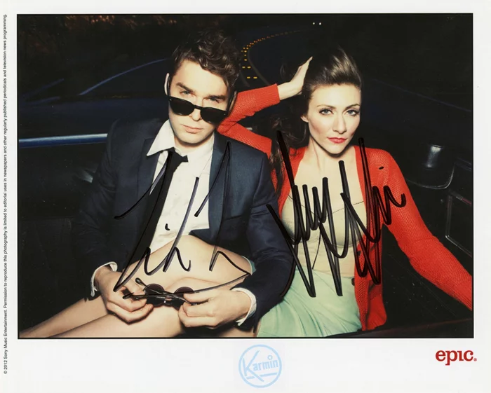 Karmin autograph