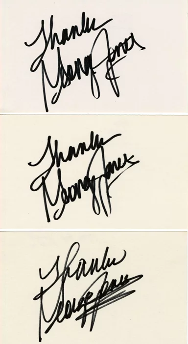 George Jones autograph