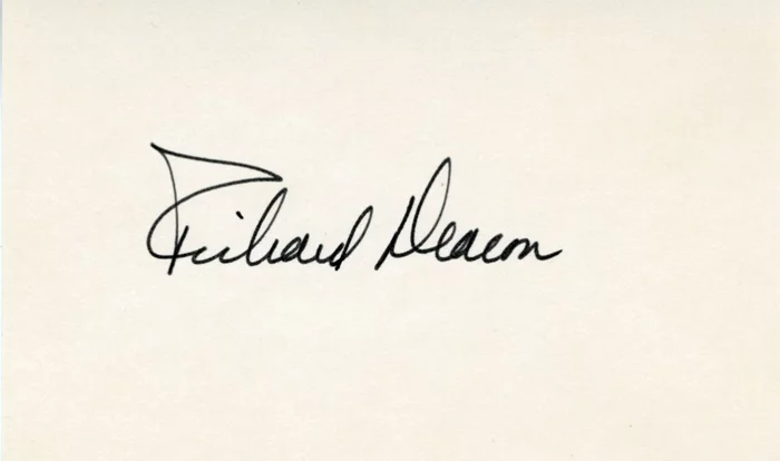 Richard Deacon autograph