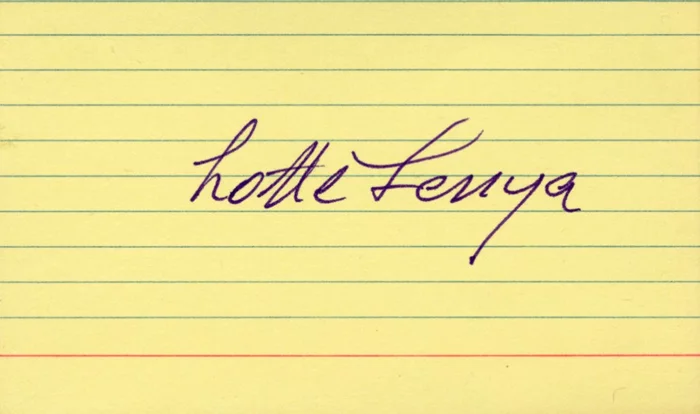 Lotte Lenya autograph