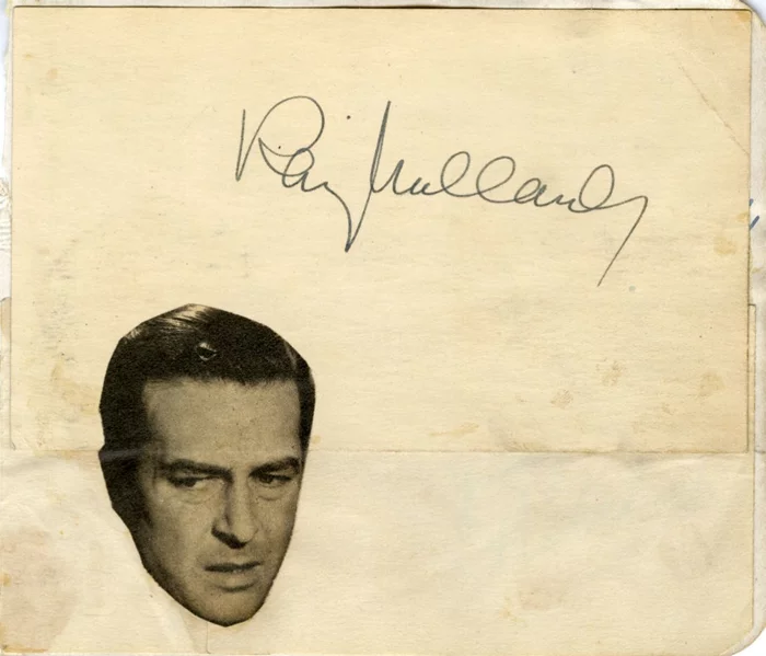Ray Milland autograph
