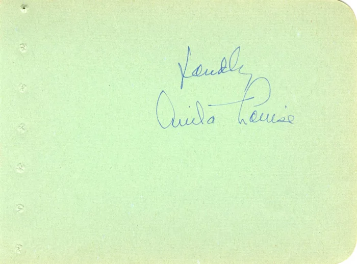 Anita Louise autograph