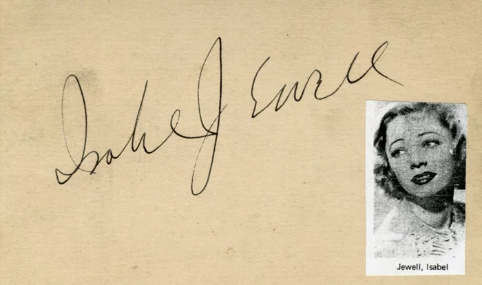 Isabell Jewell autograph