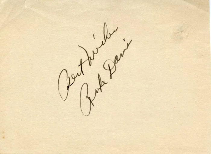 Rufe Davis autograph