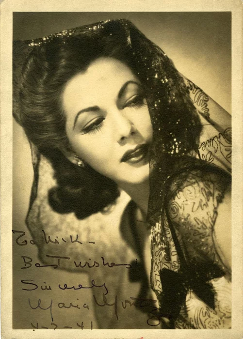 Maria Montez autograph
