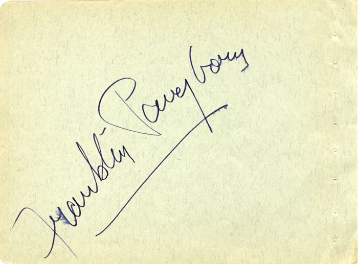 Franklin Pangborn autograph