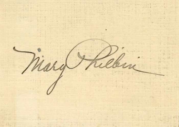 Mary Philbin autograph