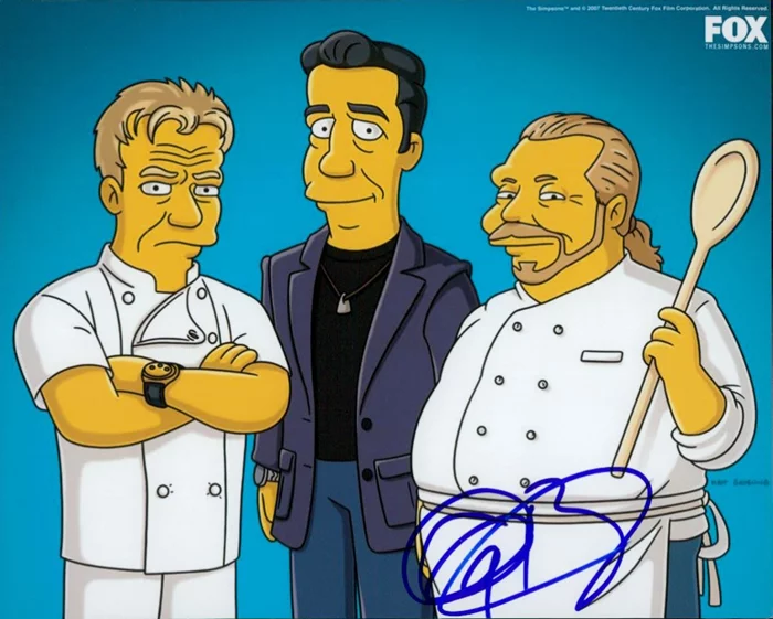 Anthony Bourdain autograph