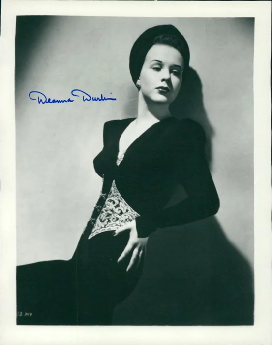 Deanna Durbin autograph