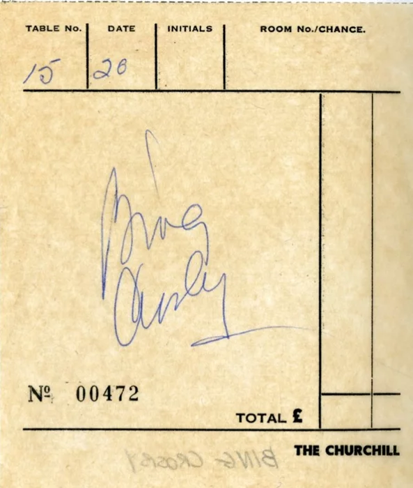 Bing Crosby autograph