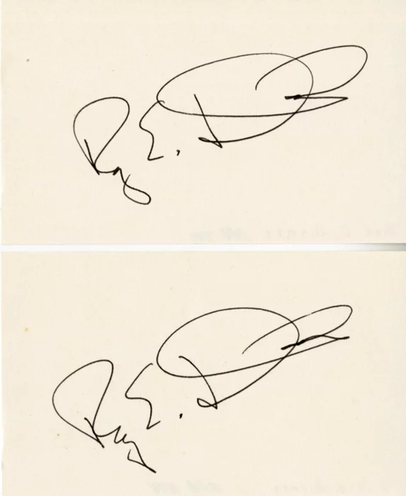 Roy E. Disney autograph