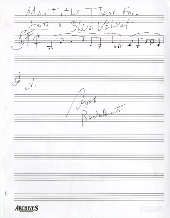 Angelo Badalamenti autograph