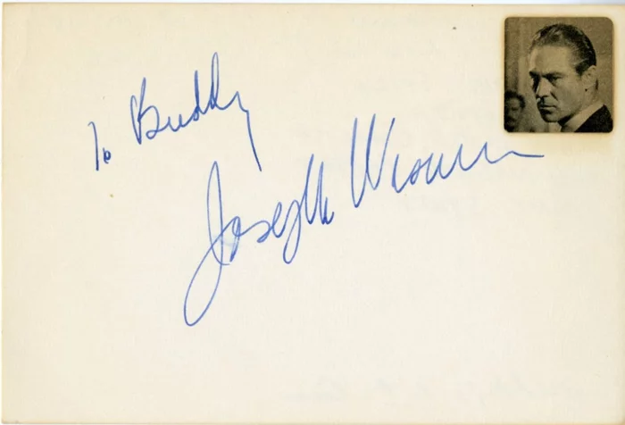 Joseph Wiseman autograph