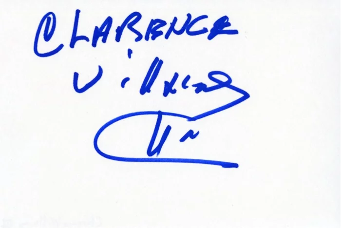 Clarence Williams III autograph