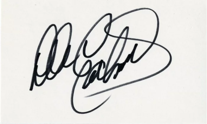 Dale Earnhardt autograph