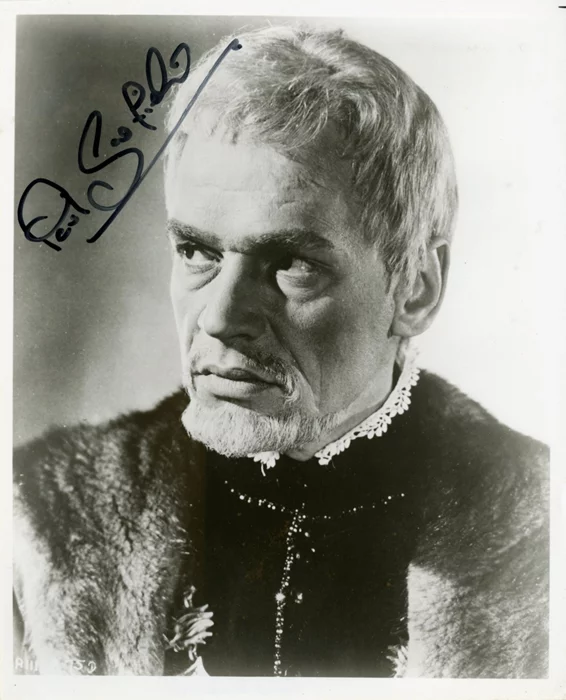 Paul Scofield autograph