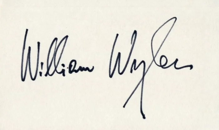William Wyler autograph