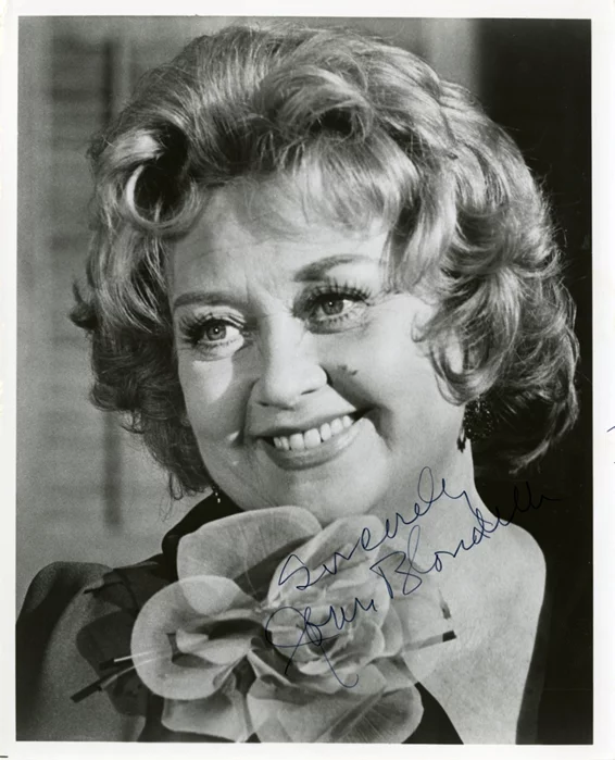 Joan Blondell autograph