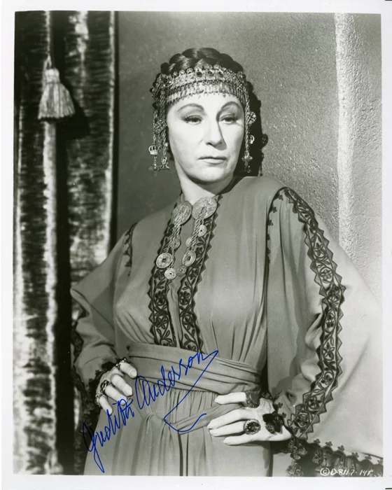 Judith Anderson autograph