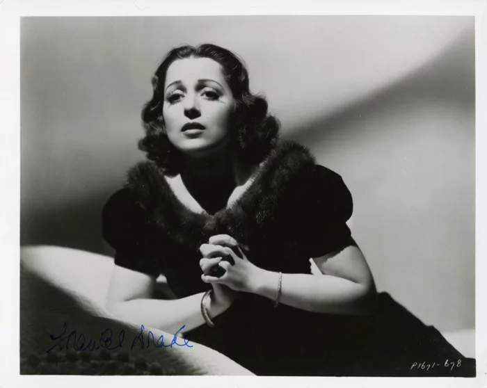 Frances Drake autograph