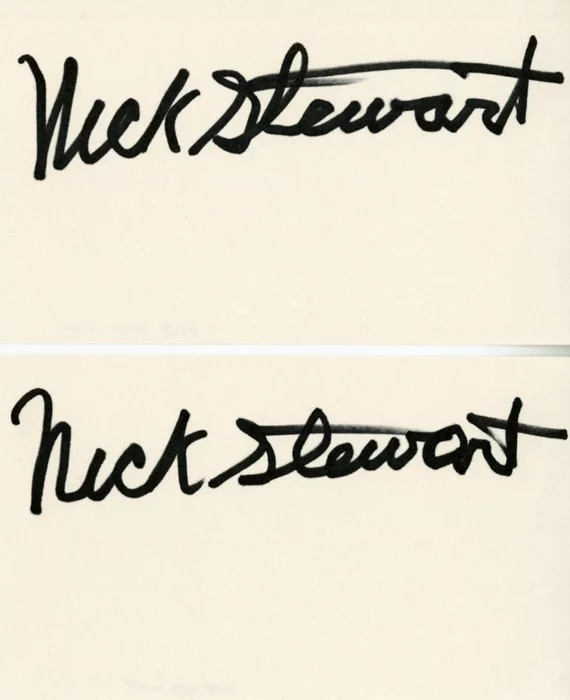 Nick Stewart autograph