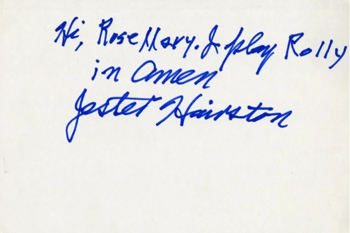 Jester Hairston autograph