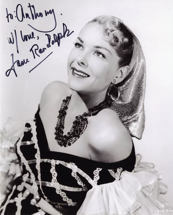 Jane Randolph autograph