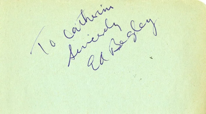 Ed Begley autograph